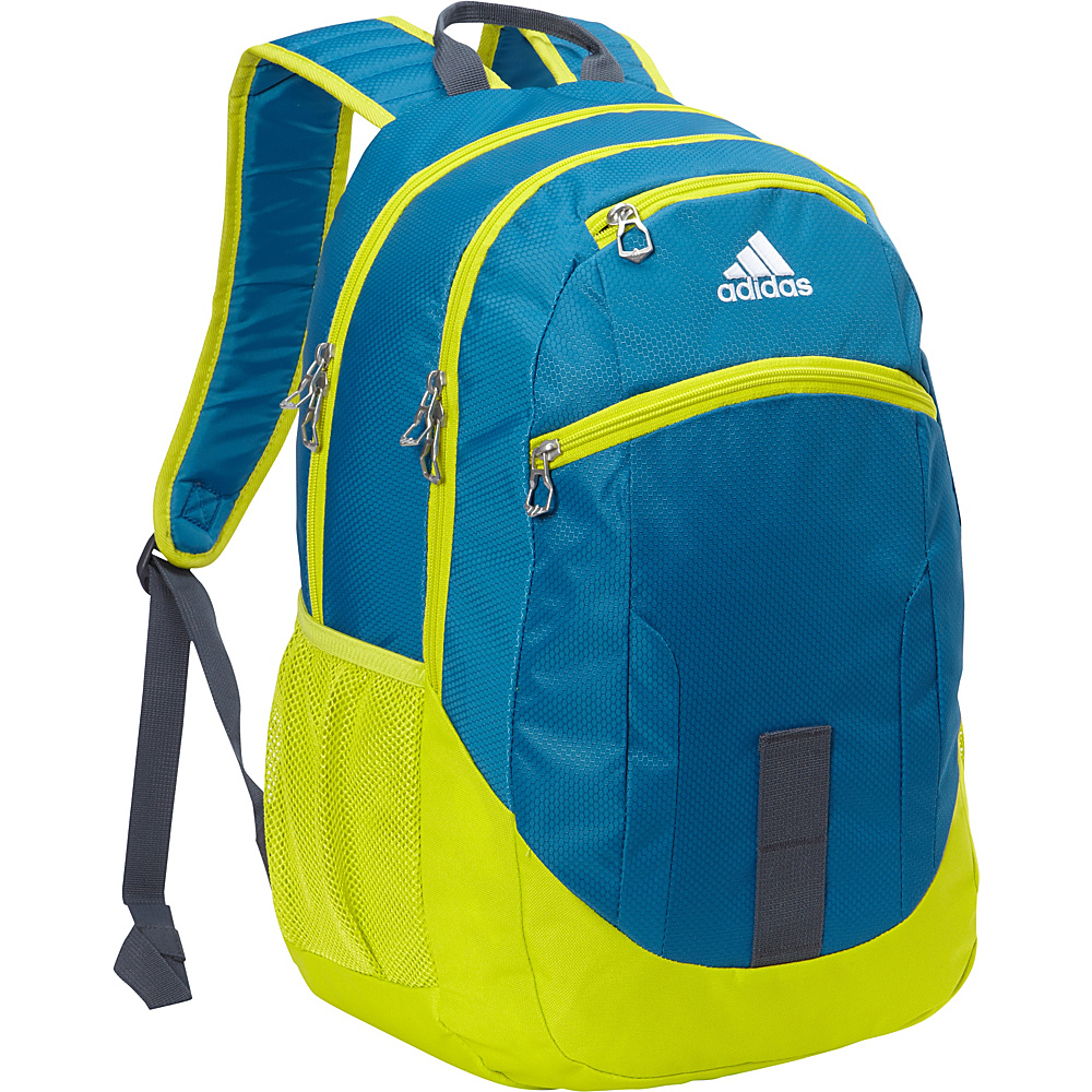 adidas Foundation II Backpack Unity Blue Shock Slime Deepest Space Neo White adidas School Day Hiking Backpacks