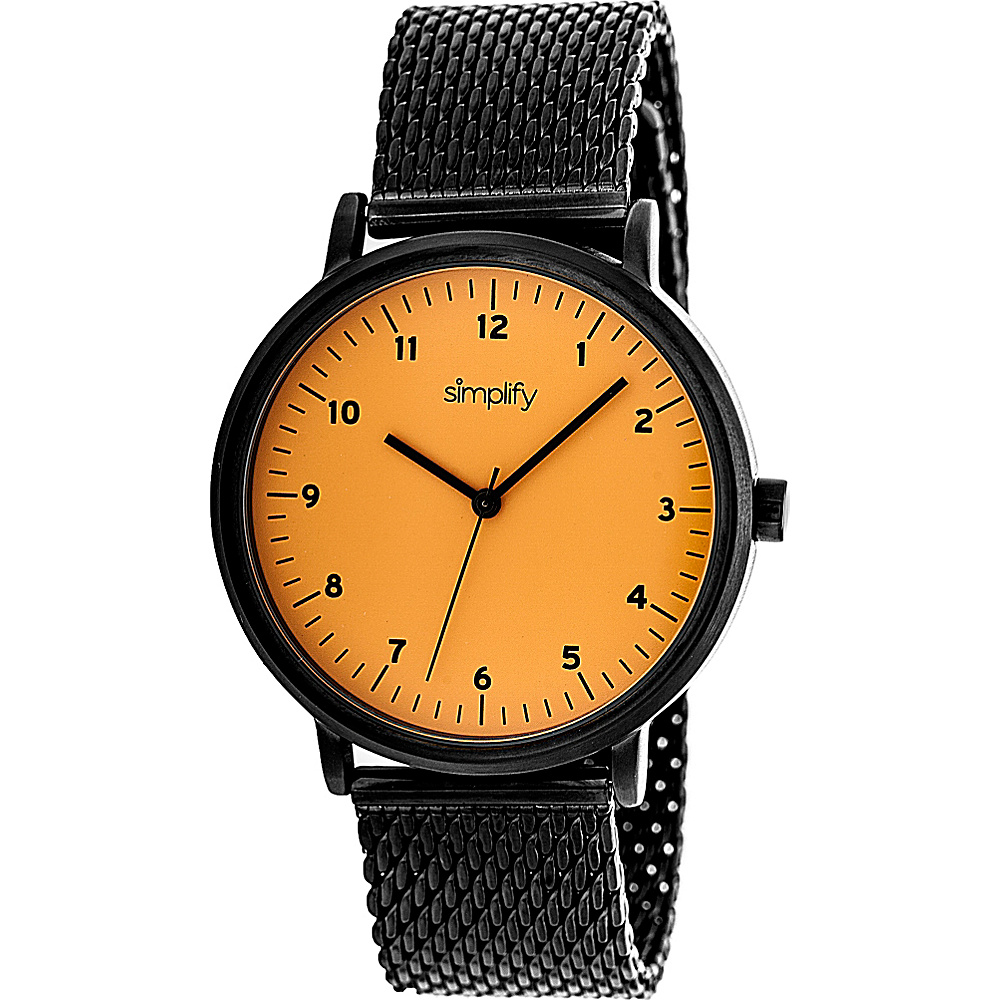 Simplify 3200 Unisex Watch Black Orange Simplify Watches