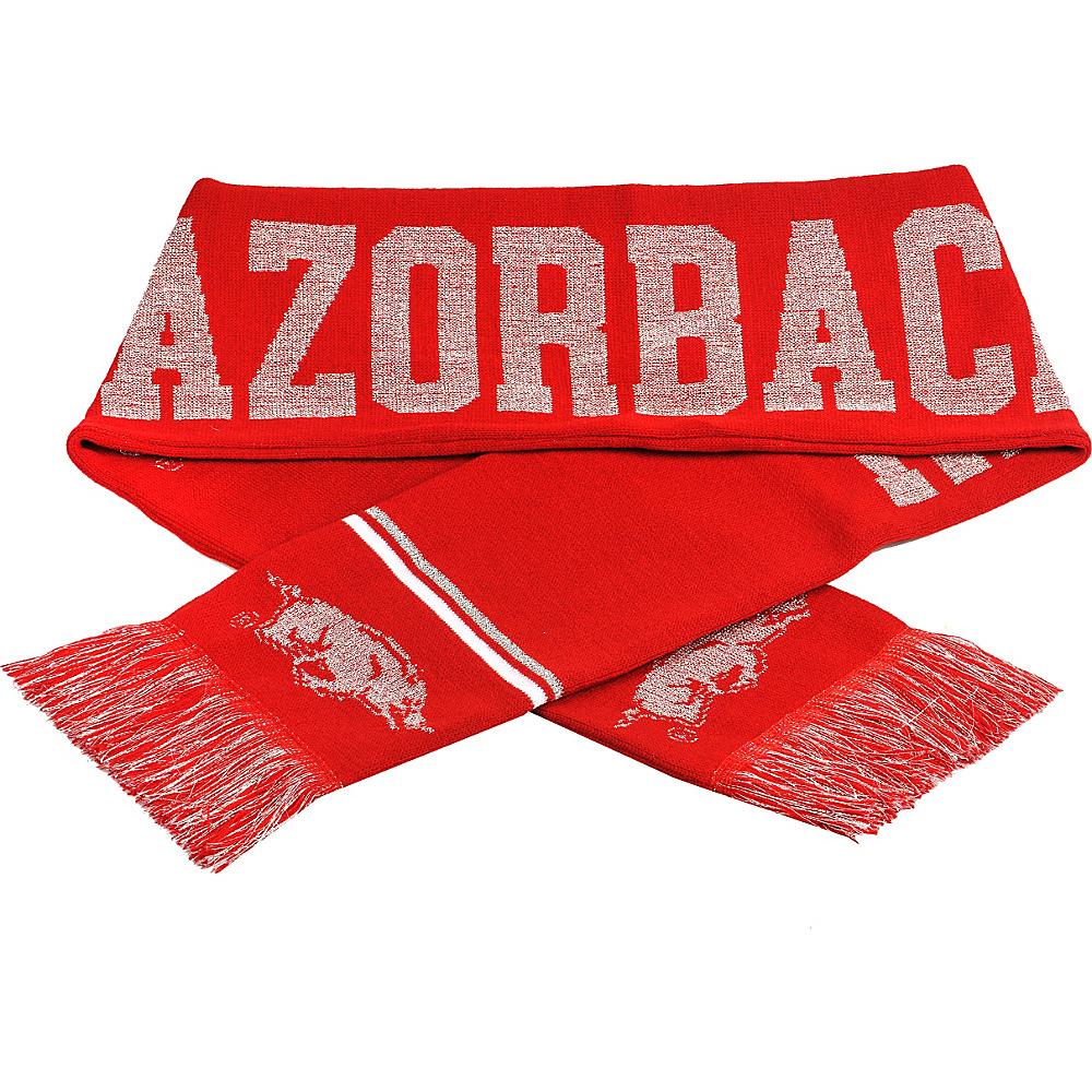 Forever Collectibles NCAA Glitter Scarf Red University of Arkansas Razorbacks Forever Collectibles Hats Gloves Scarves