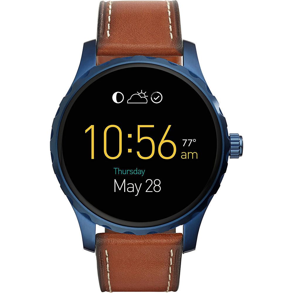 Fossil Q Marshal Display Leather Touchscreen Smartwatch Brown Fossil Wearable Technology