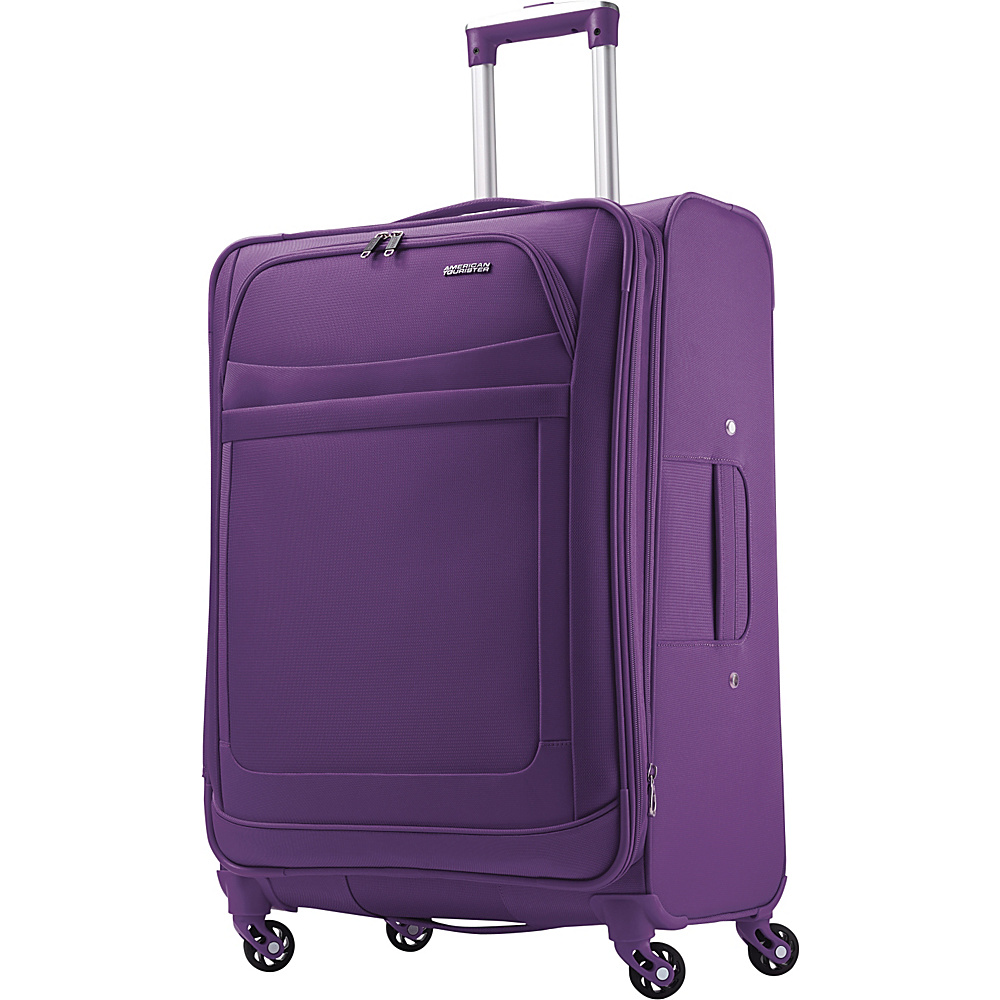 American Tourister iLite Max Spinner 25 Purple American Tourister Softside Checked