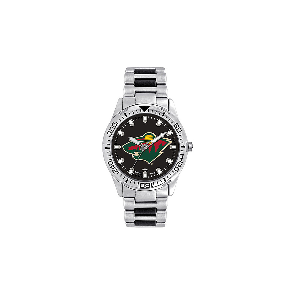 Game Time Mens Heavy Hitter NHL Watch Minnesota Wild Game Time Watches