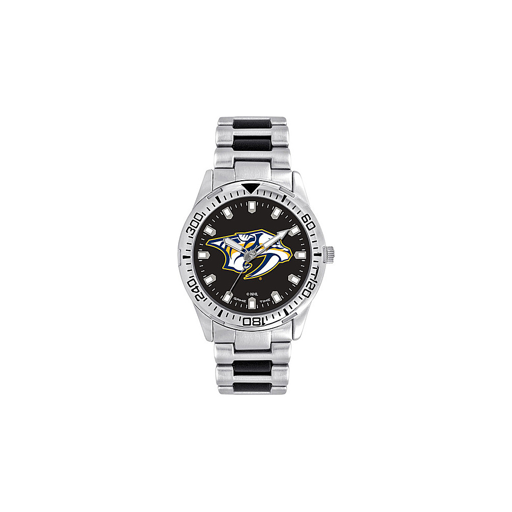 Game Time Mens Heavy Hitter NHL Watch Nashville Predators Game Time Watches