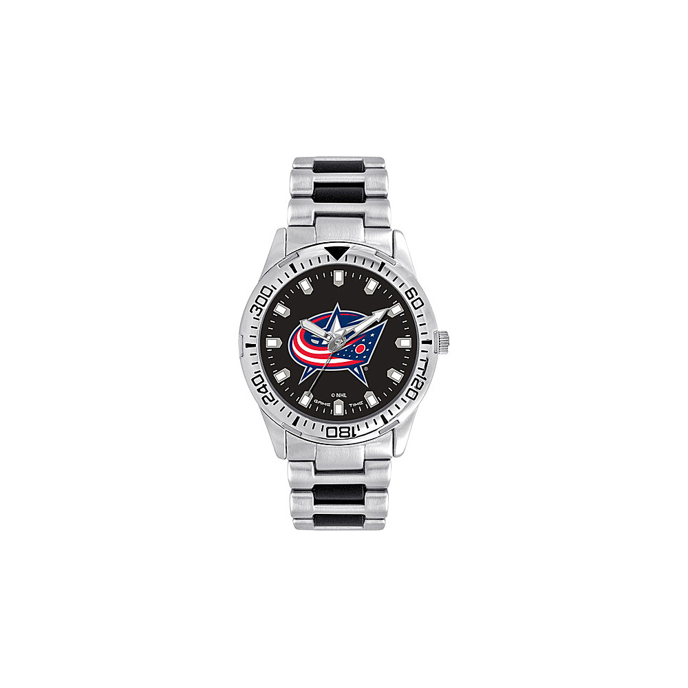 Game Time Mens Heavy Hitter NHL Watch Columbus Blue Jackets Game Time Watches