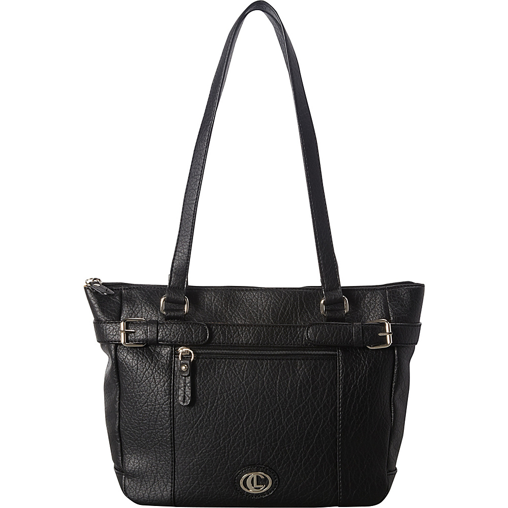 Aurielle Carryland Portability Shopper Tote Black Aurielle Carryland Manmade Handbags
