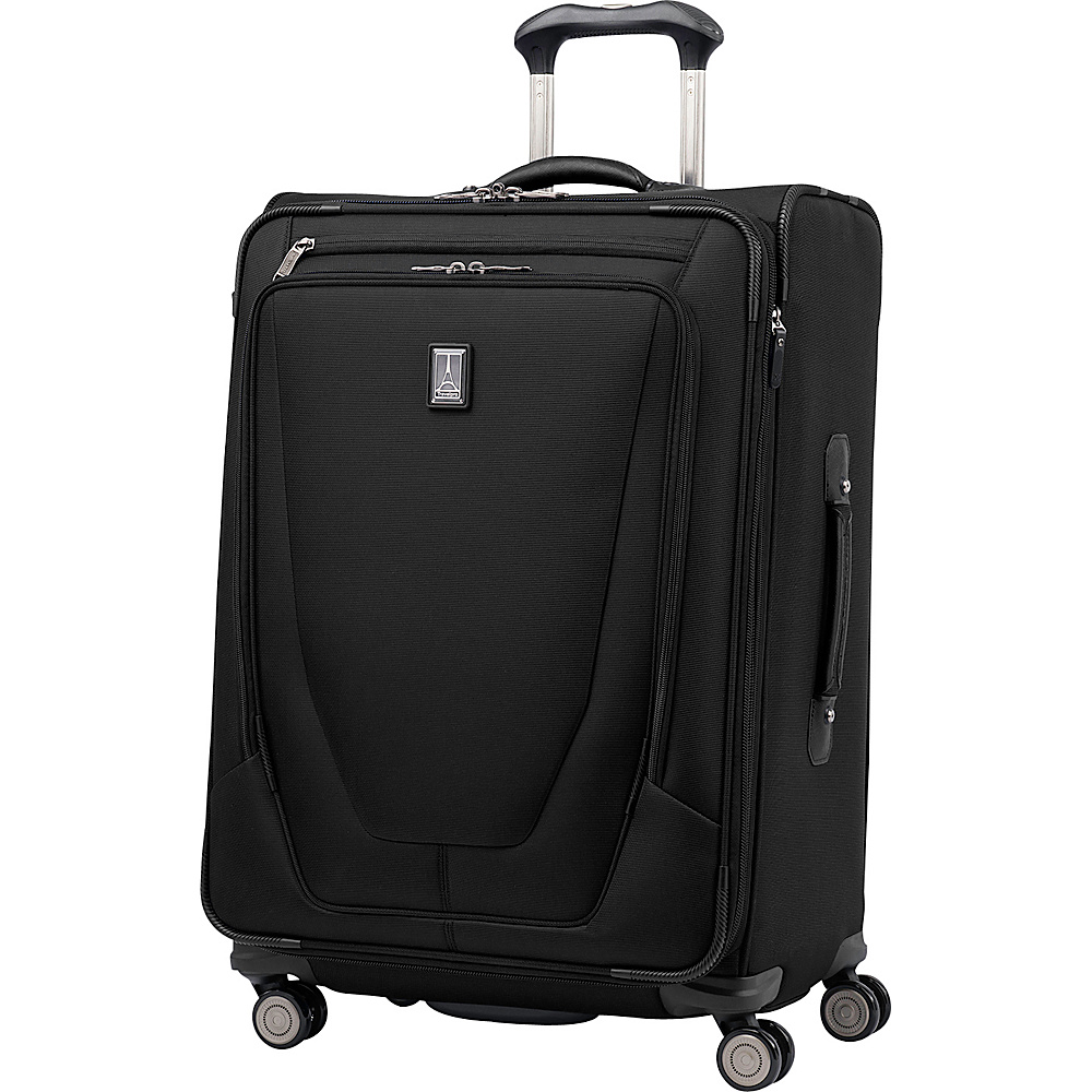 Travelpro Crew 11 25 Expandable Spinner Black Travelpro Softside Checked