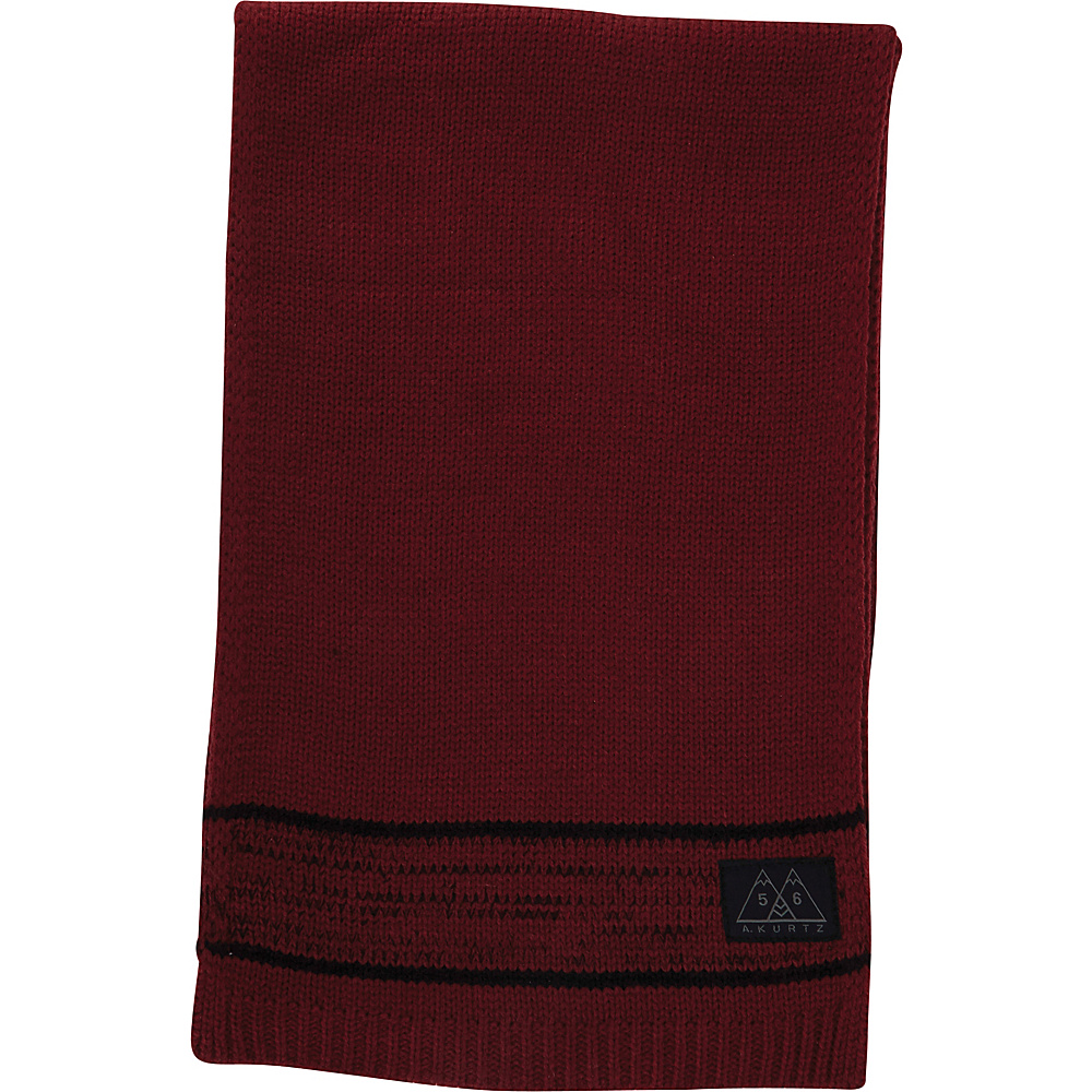 A Kurtz Knit Scarf Dark Red A Kurtz Hats Gloves Scarves