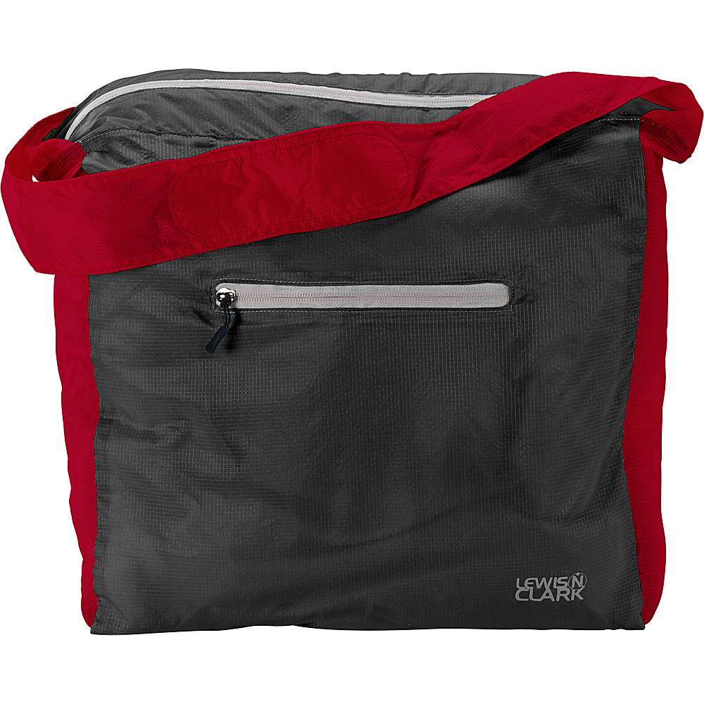 Lewis N. Clark ElectroLight Tote Bag Red Charcoal Lewis N. Clark Packable Bags