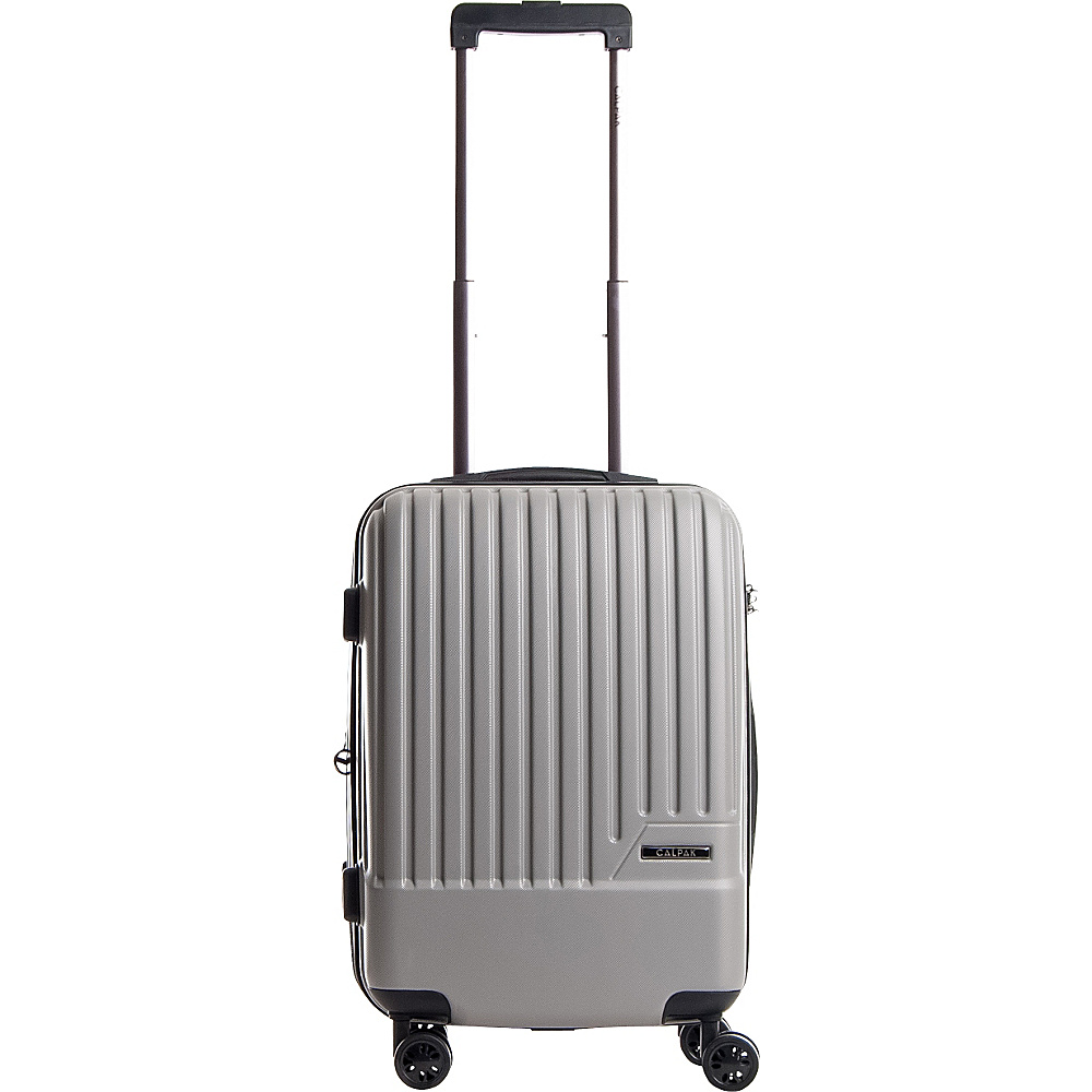 CalPak Davis Hardside Expandable Carry On Luggage Silver CalPak Small Rolling Luggage
