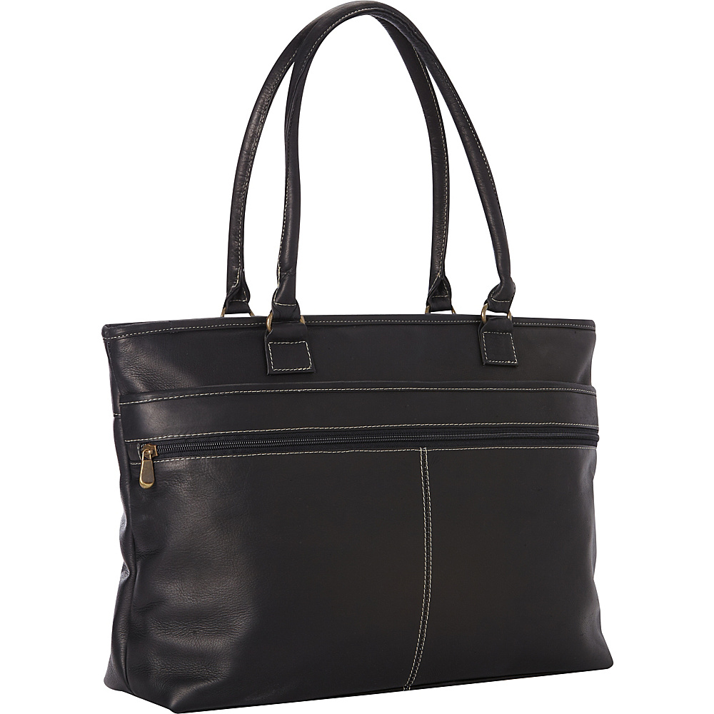 Le Donne Leather Fauna Executive Tote Black Le Donne Leather Women s Business Bags