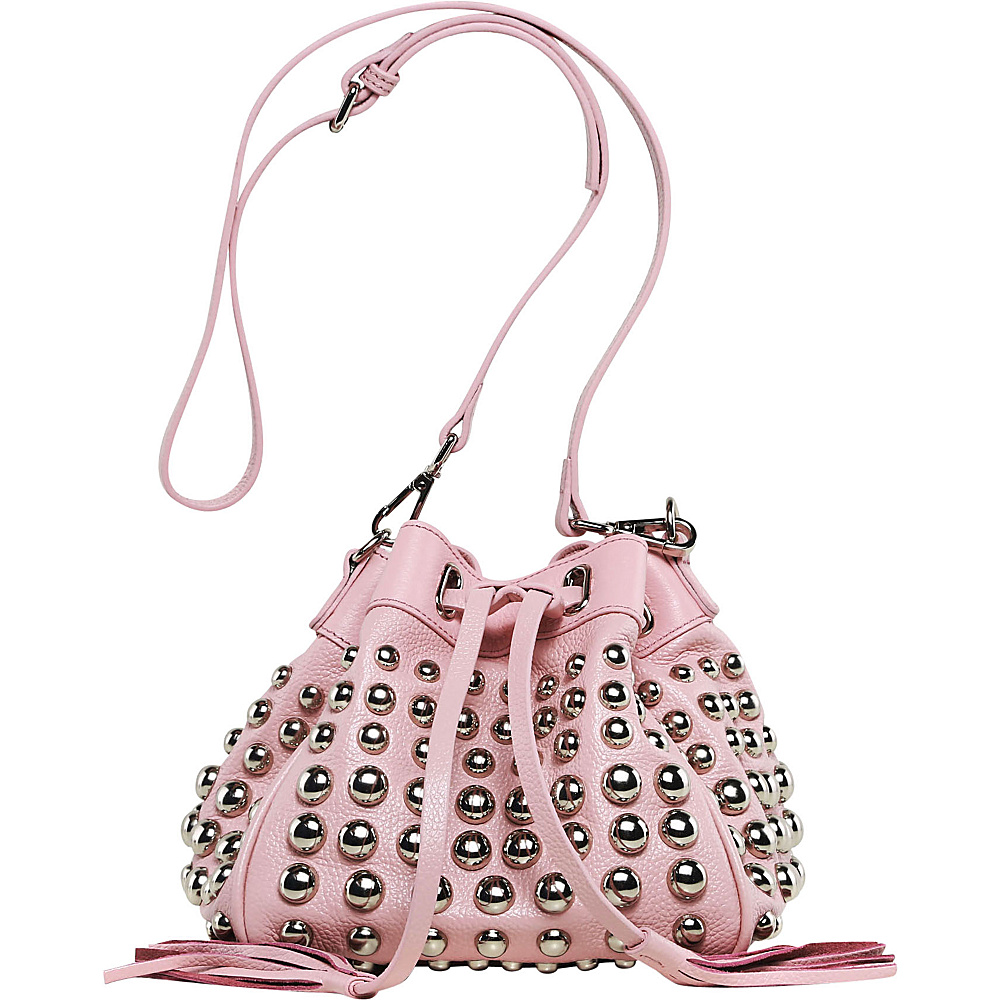 Vicenzo Leather Jolyn Mini Bucket Bag Pink Vicenzo Leather Leather Handbags