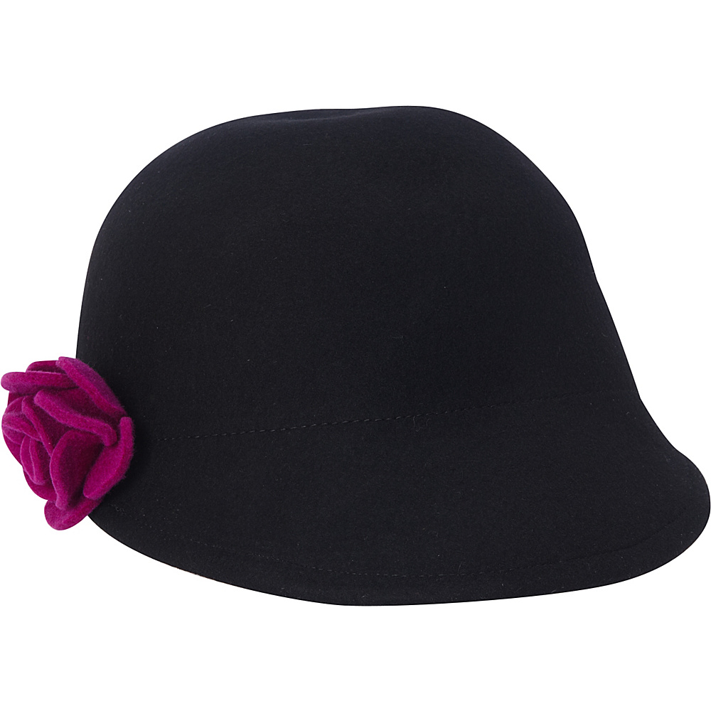 Adora Hats Wool Felt Cadet Hat Black Adora Hats Hats