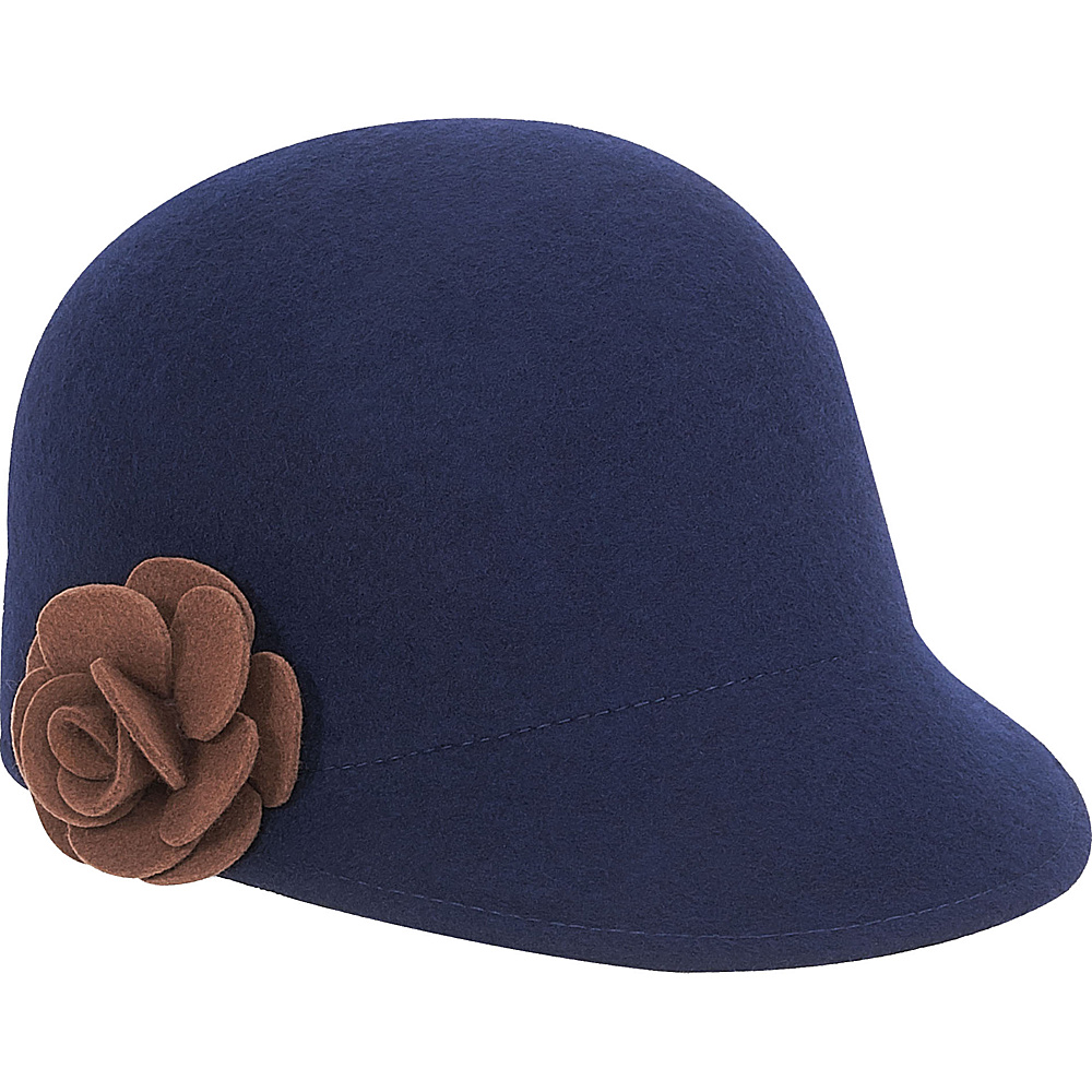 Adora Hats Wool Felt Cadet Hat Navy Adora Hats Hats