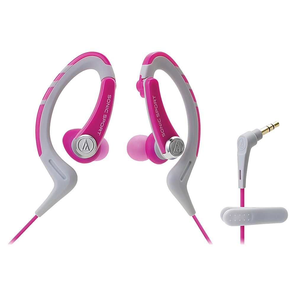 Audio Technica ATH SPORT1NY SonicSport In ear Headphones Pink Audio Technica Headphones Speakers