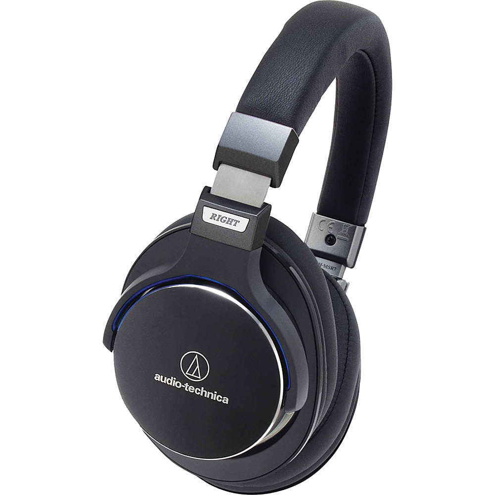 Audio Technica SonicPro Over Ear High Resolution Audio Headphones with In Line Controls and Mic Black Audio Technica Headphones Speakers