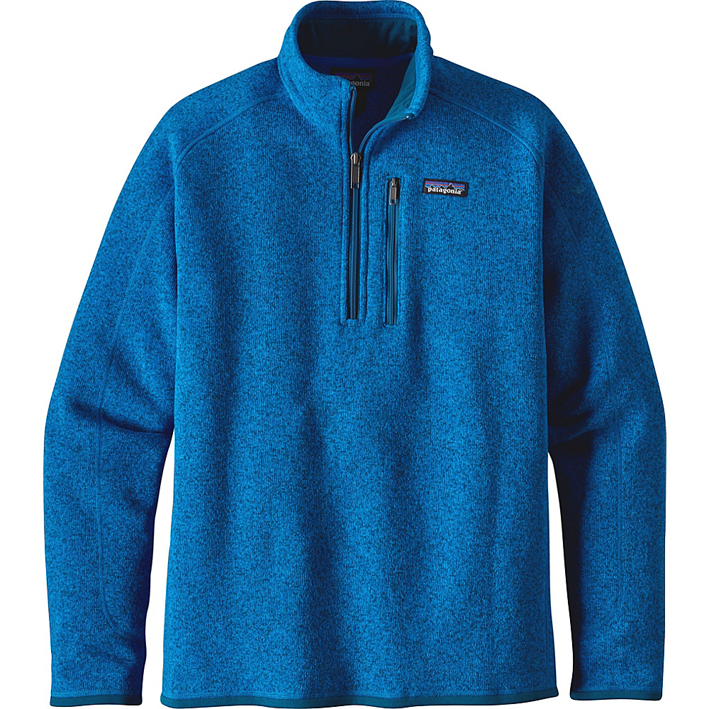 Patagonia Mens Better Sweater 1 4 Zip L Andes Blue Patagonia Men s Apparel