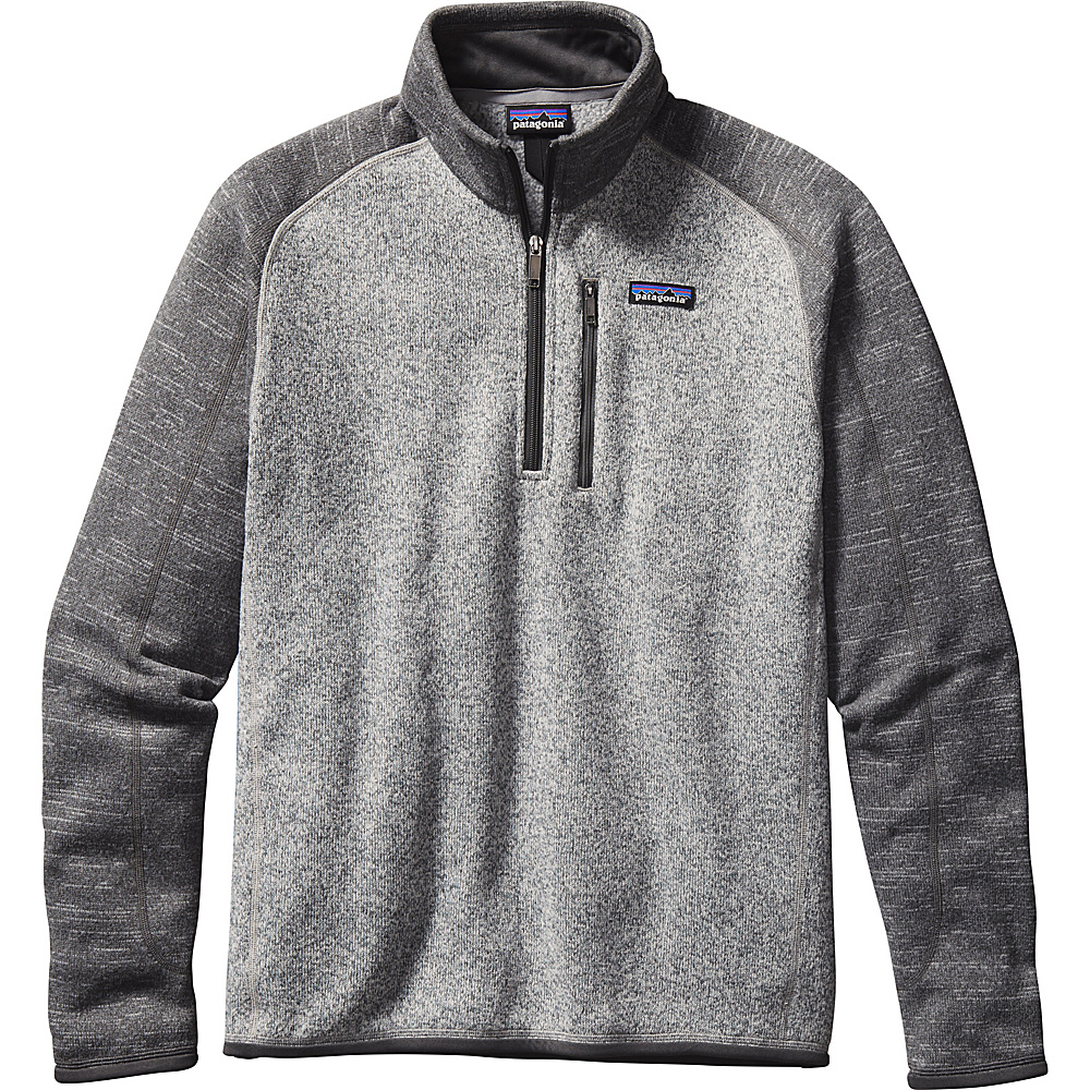 Patagonia Mens Better Sweater 1 4 Zip 2XL Nickel with Forge Grey Patagonia Men s Apparel