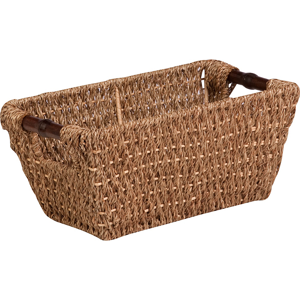 Honey Can Do Seagrass Basket with Handles Small natural Honey Can Do Travel Health Beauty