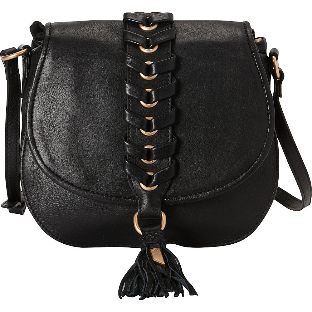 Foley Corinna La Trenza Saddle Bag Black Foley Corinna Designer Handbags