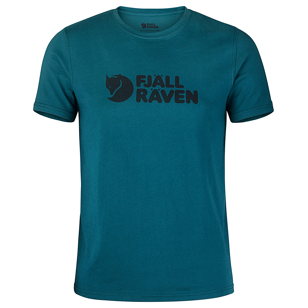 Fjallraven Logo T Shirt S Glacier Green Fjallraven Men s Apparel