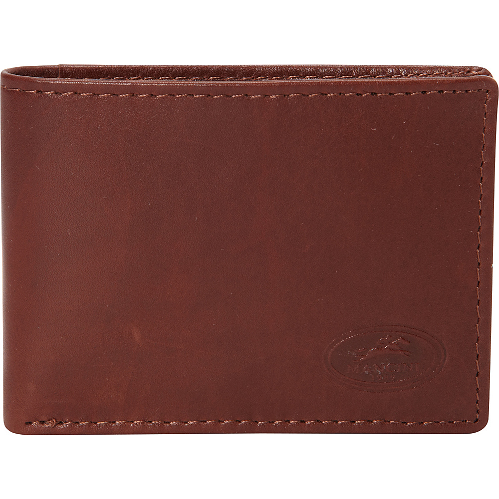 Mancini Leather Goods RFID Secure Mens ID Card Wallet Cognac Mancini Leather Goods Men s Wallets