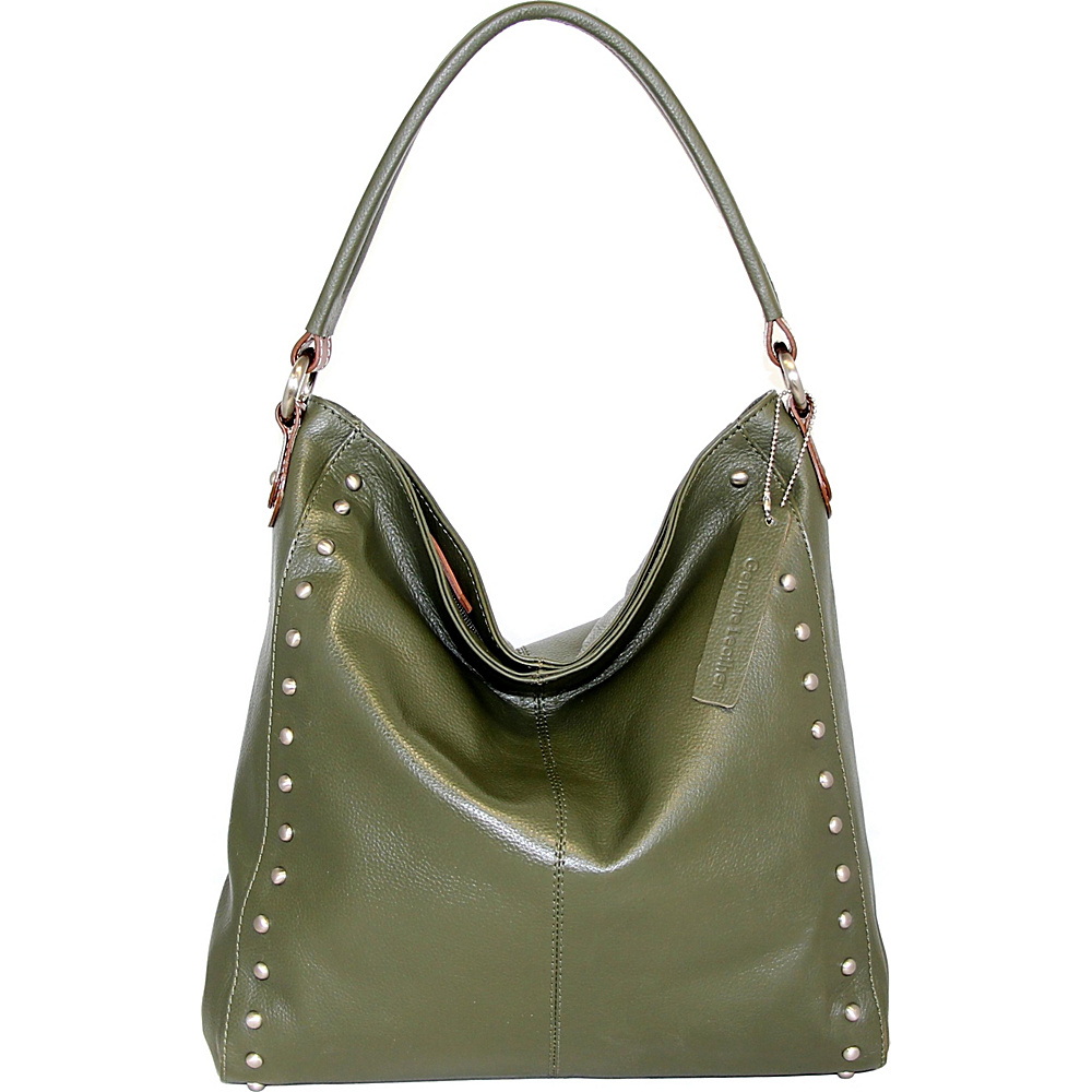 Nino Bossi Begonia Bloom Hobo Green Nino Bossi Leather Handbags