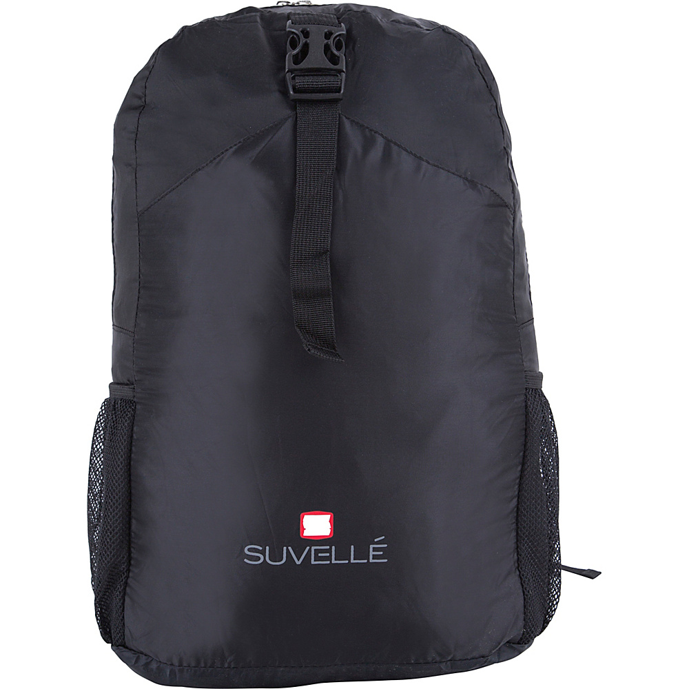 Suvelle Lightweight Travel Foldable Backpack Black Suvelle Packable Bags