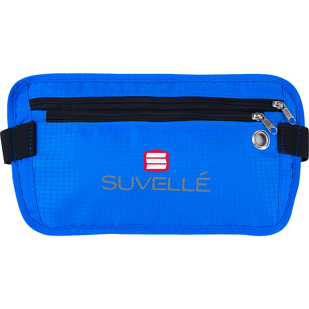 Suvelle RFID Hidden Travel Waist Pack Wallet Blue Suvelle Travel Wallets