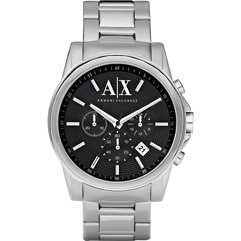 A X Armani Exchange Smart Stainless Steel Chronograph Watch Silver A X Armani Exchange Watches