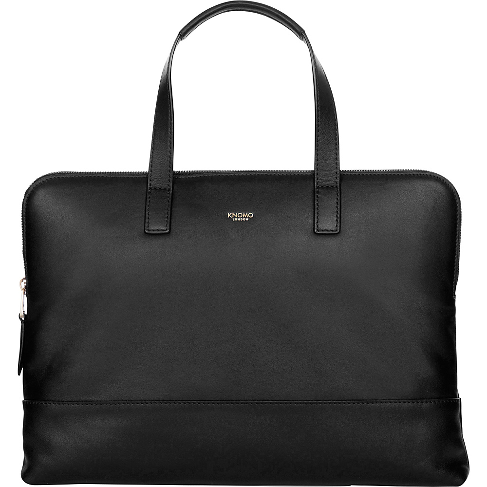 KNOMO London Mayfair Luxe Reeves Briefcase Black KNOMO London Non Wheeled Business Cases