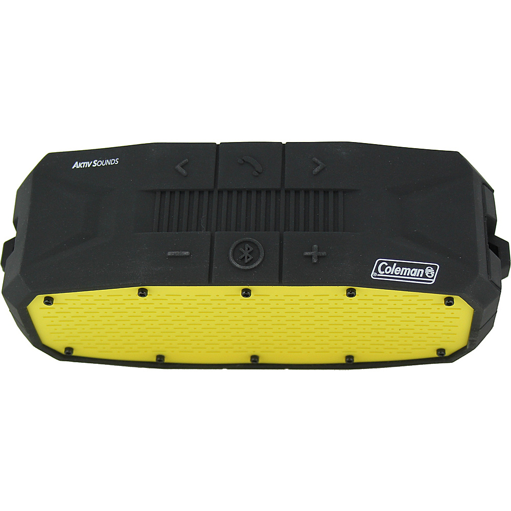 Coleman SoundTrail Rugged Waterproof Bluetooth Speaker Yellow Coleman Headphones Speakers
