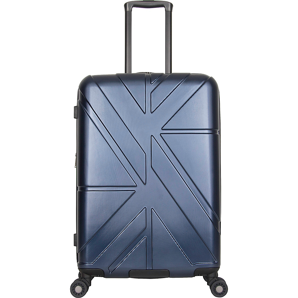 Ben Sherman Luggage Oxford Collection 24 Upright Luggage Navy Ben Sherman Luggage Softside Checked