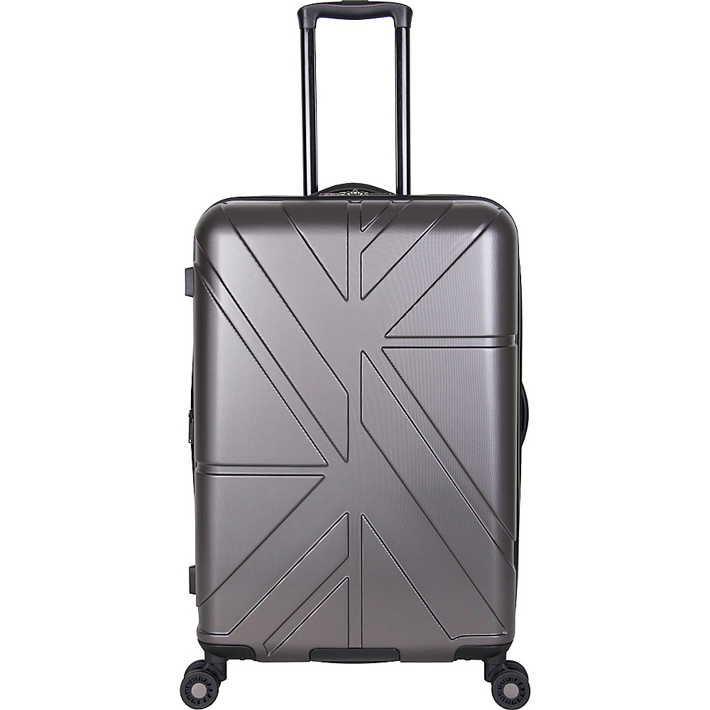 Ben Sherman Luggage Oxford Collection 24 Upright Luggage Charcoal Ben Sherman Luggage Softside Checked
