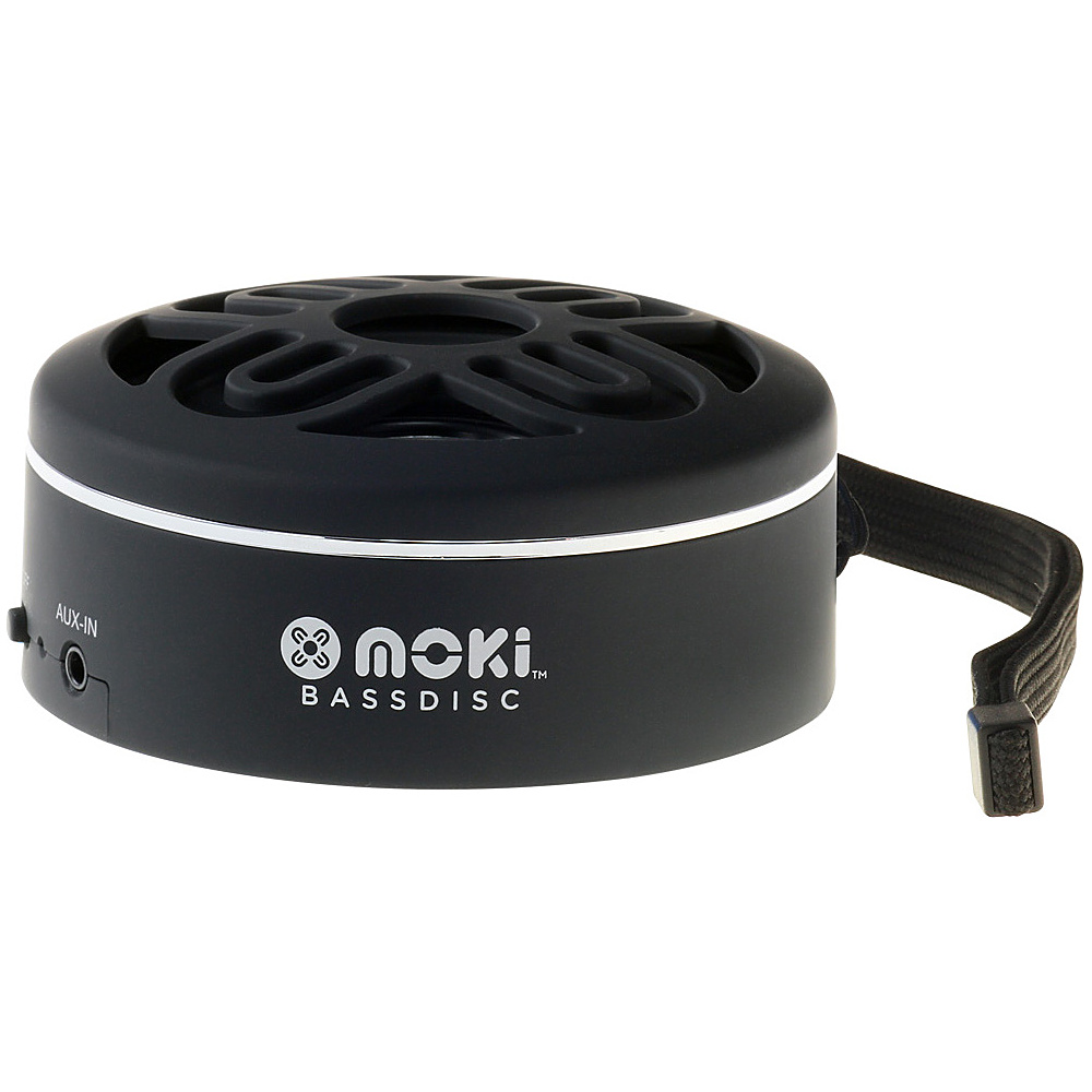 Moki BassDisc Wireless Speaker Black Moki Headphones Speakers