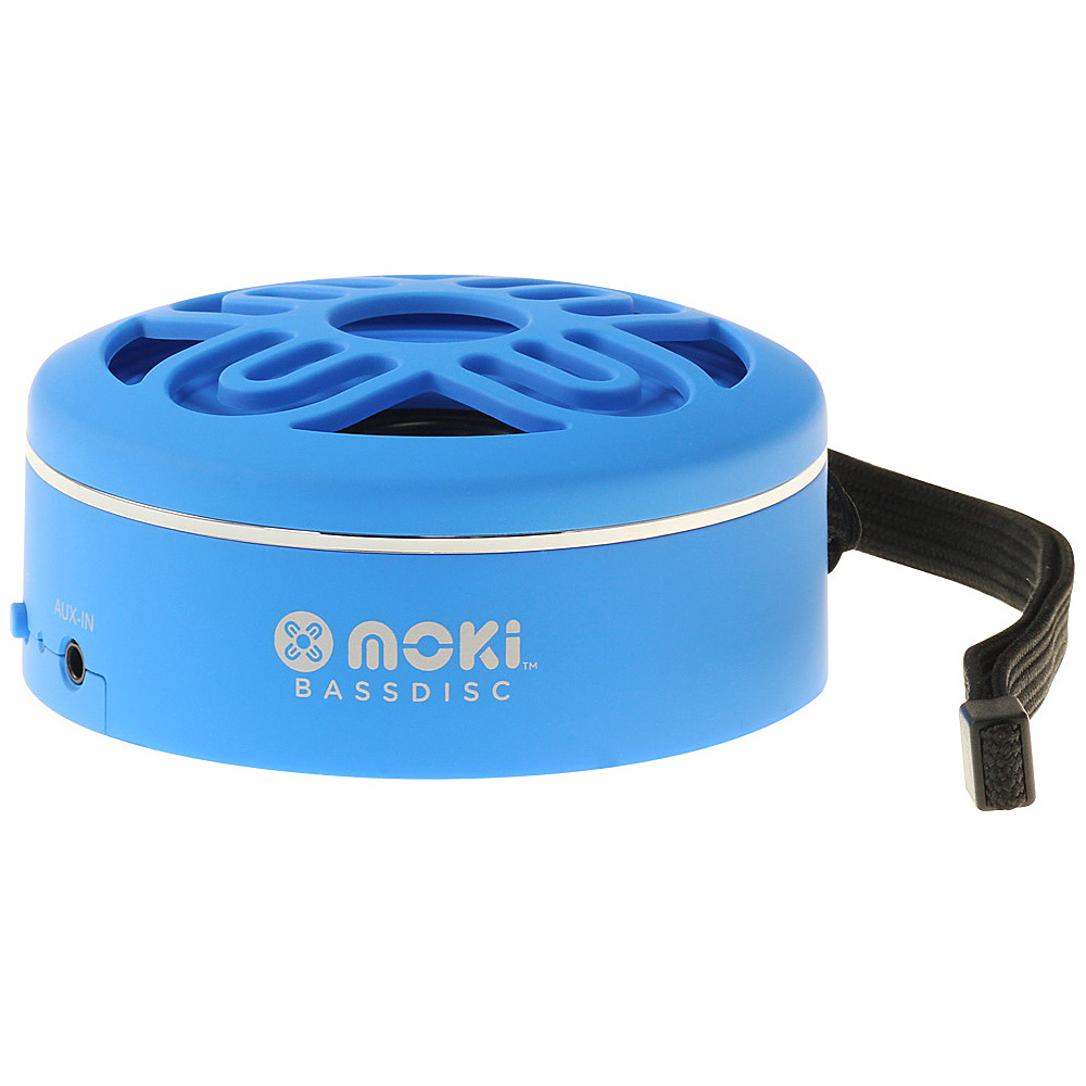 Moki BassDisc Wireless Speaker Blue Moki Headphones Speakers