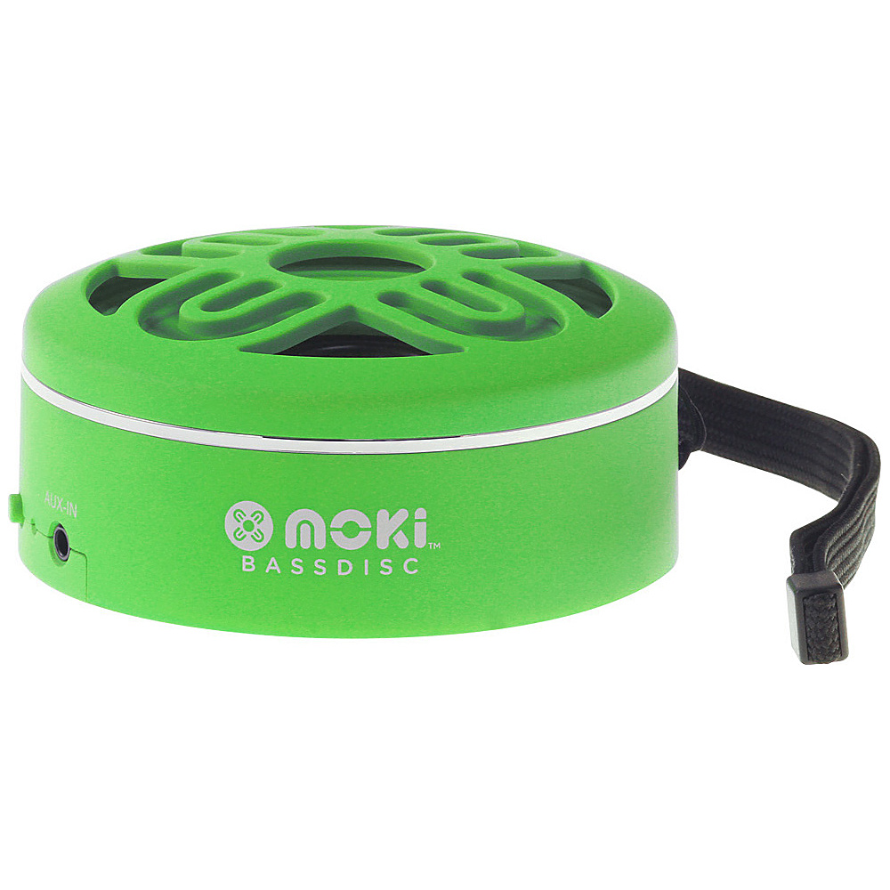 Moki BassDisc Wireless Speaker Green Moki Headphones Speakers