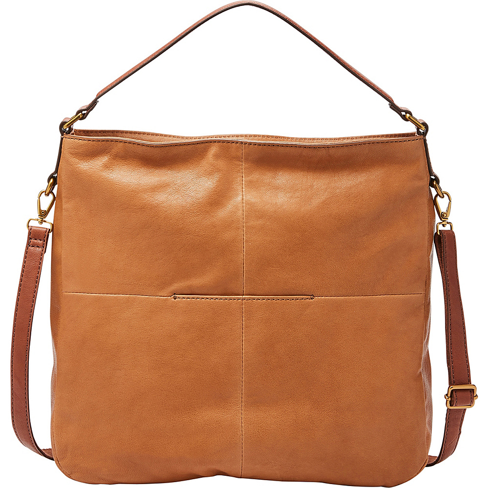 Fossil Corey Hobo Camel Fossil Leather Handbags