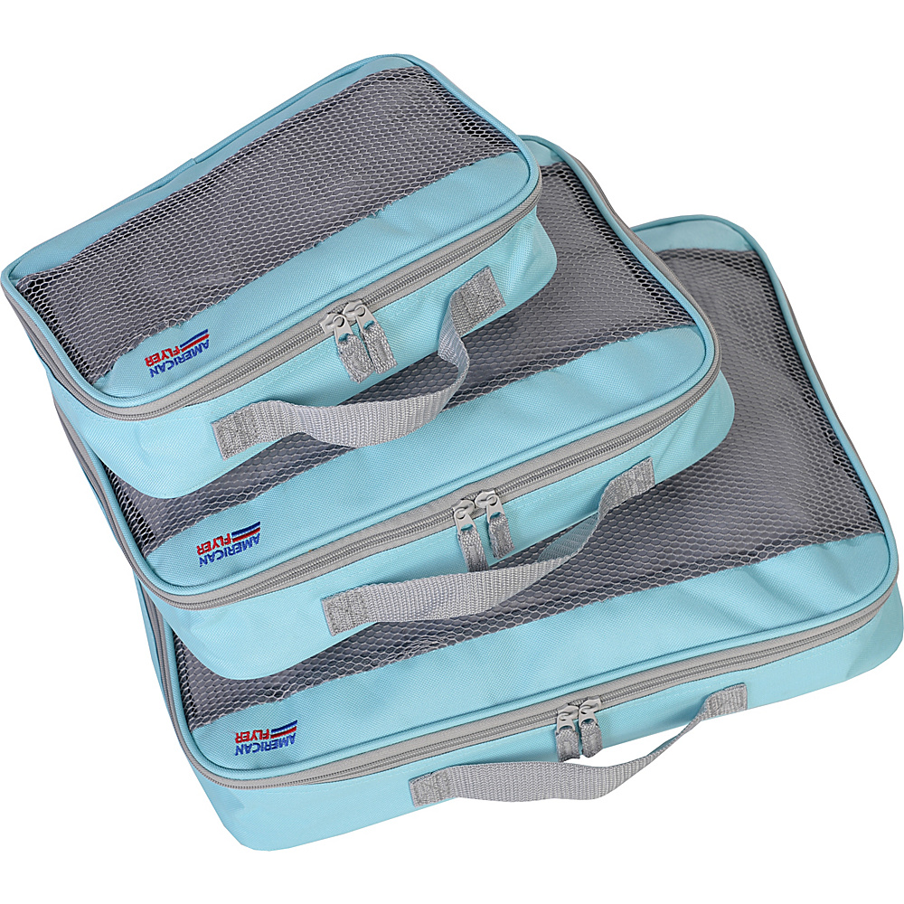 American Flyer Perfect Packing Cube 3pc Set Mint American Flyer Travel Organizers