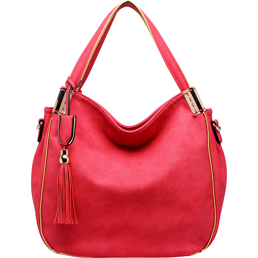MKF Collection Heather Hobo Bag Red MKF Collection Manmade Handbags