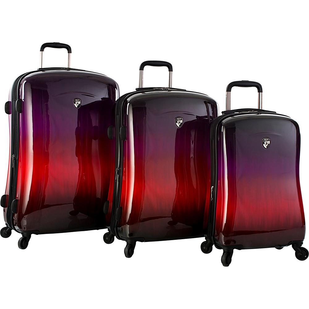Heys America Ombre 3pc Hardside Fashion Spinner Set Multicolor Heys America Luggage Sets