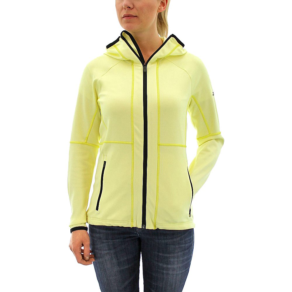 adidas apparel Womens 1 Side Hooded Fleece XL Ice Yellow adidas apparel Women s Apparel