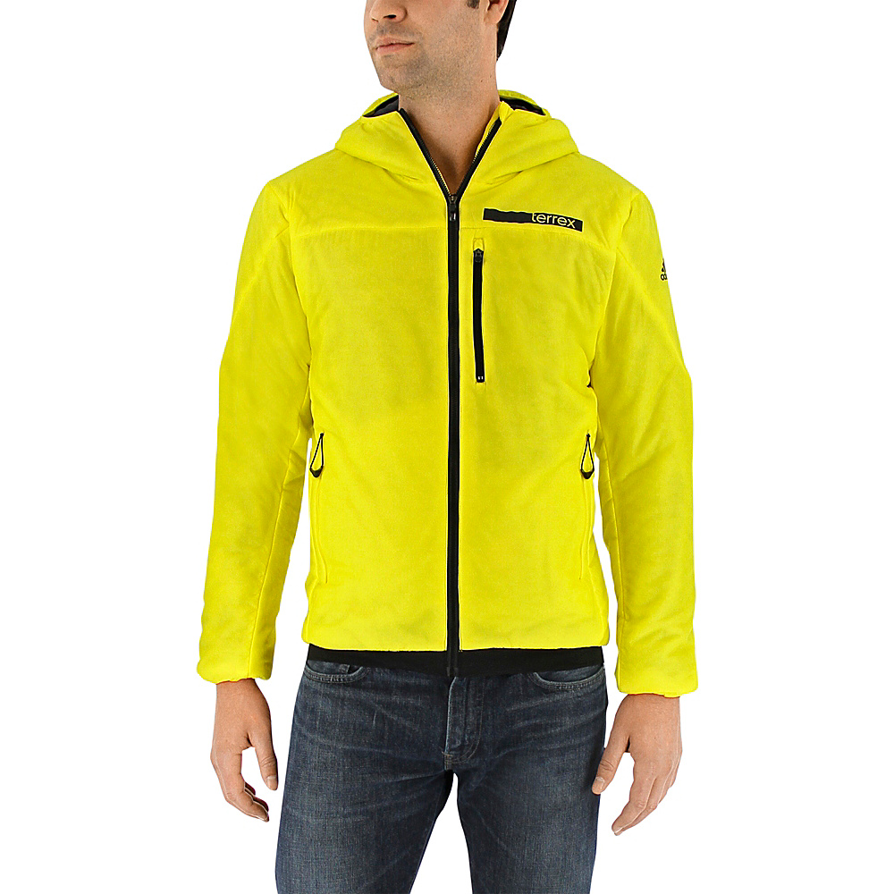 adidas apparel Mens Terrex Ndosphere Flex Hooded Jacket II XL Bright Yellow adidas apparel Men s Apparel