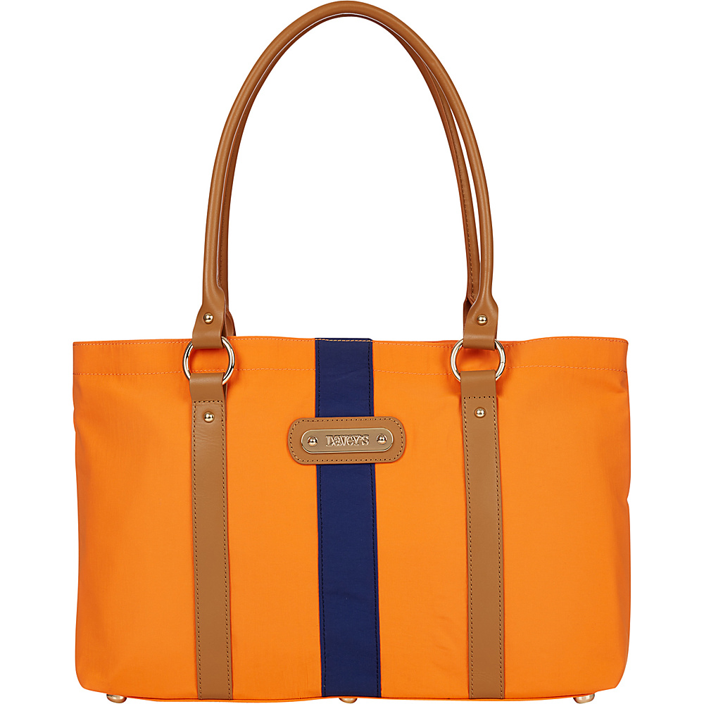 Davey s Large Stripe Tote Orange Navy Stripe Davey s Fabric Handbags