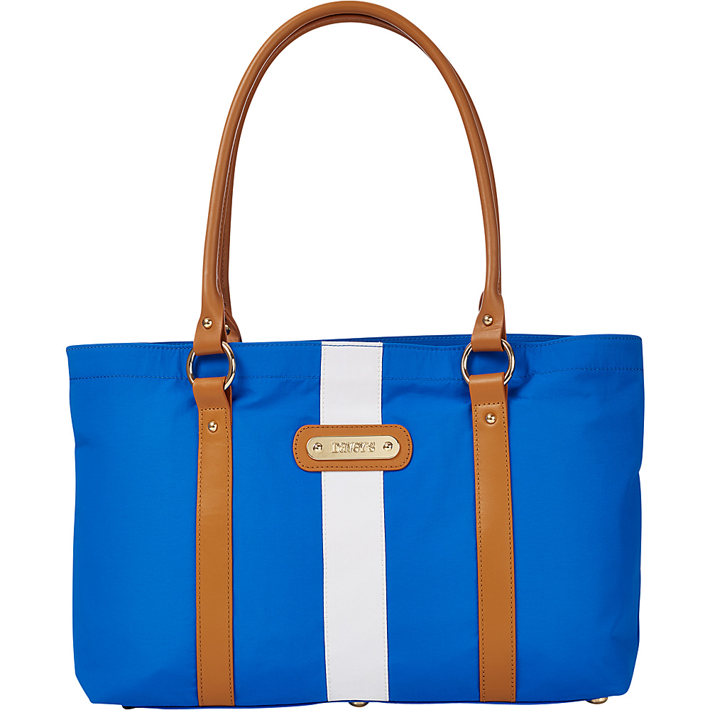 Davey s Large Stripe Tote Blue White Stripe Davey s Fabric Handbags