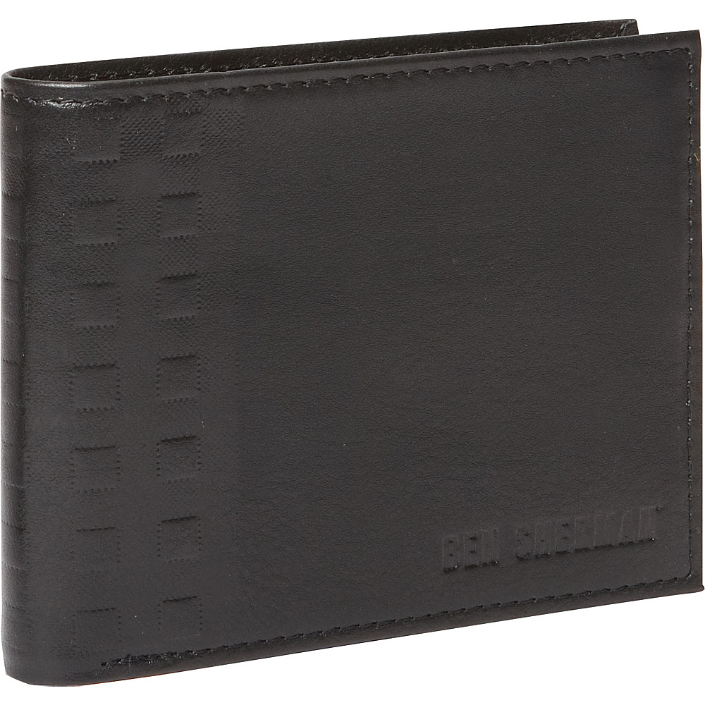 Ben Sherman Luggage Holland Park Leather RFID Passcase Wallet Black Ben Sherman Luggage Men s Wallets