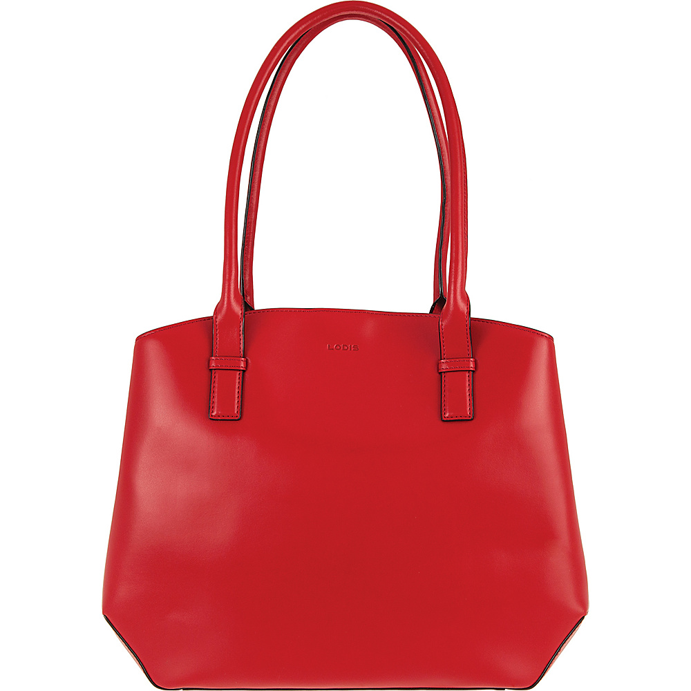 Lodis Audrey Patty Brief Red Black Lodis Leather Handbags