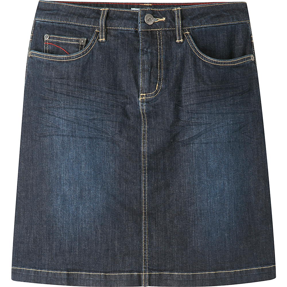 Mountain Khakis Genevieve Jean Skirt Classic Fit 14 Dark Wash Mountain Khakis Women s Apparel