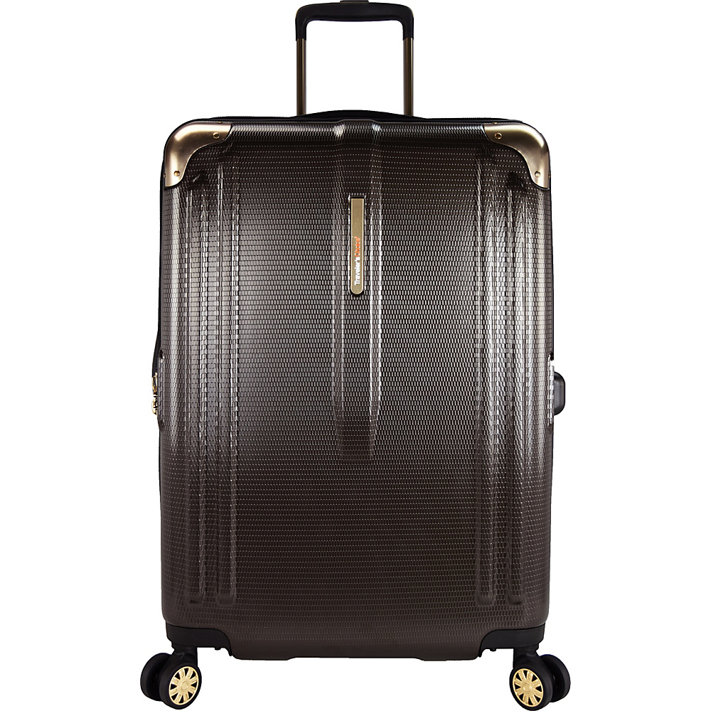 Traveler s Choice New London 26 100% Polycarbonate Trunk Spinner Brown Traveler s Choice Hardside Checked