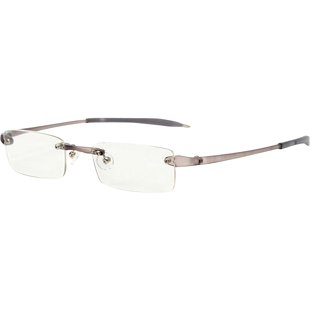 Visualites Rectangle Reading Glasses 2.50 Smoke Visualites Sunglasses