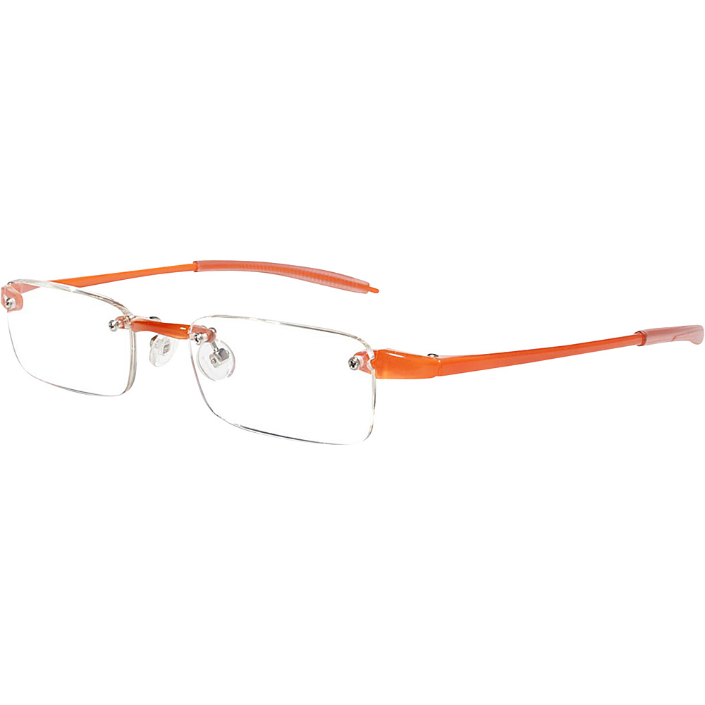 Visualites Rectangle Reading Glasses 1.00 Tangerine Visualites Sunglasses
